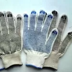 Рабочие,  трикотажные х/б перчатки с ПВХ покрытием (точка,  волна,  проте