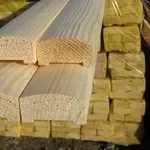 Поручень деревянный (перила для лестниц) 35х70,  сосна