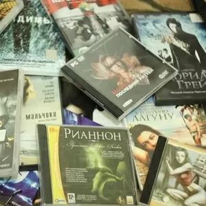 CD DVD диски: игры,  фильмы,  музыка