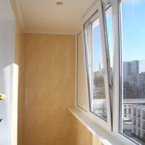Остекление,  утепление балконов,  окна пвх