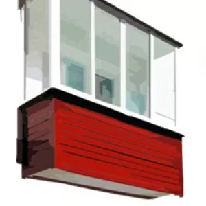 Остекление балконов алюминиевым профилем