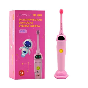 Звуковая зубная щетка для детей Revyline RL 020 Kids в розовом цвете