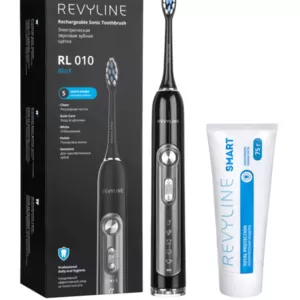 Звуковая щетка Revyline RL010 Black и зубная паста Smart