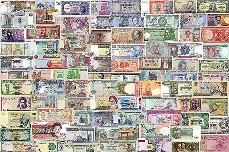 банкноты со всего мира