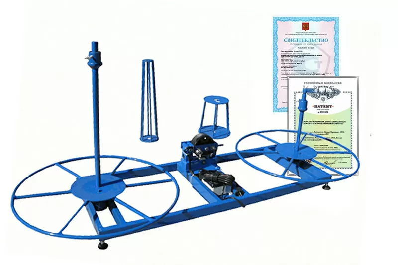 Устройство станок  намотки и измерения длины кабеля  4