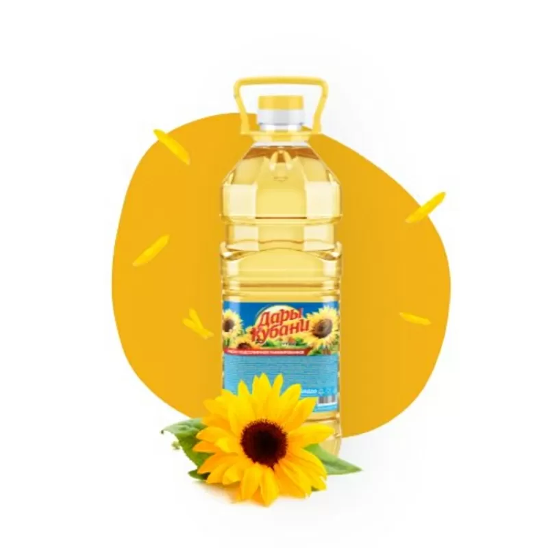 Масло подсолнечное ТМ Дары Кубани 3